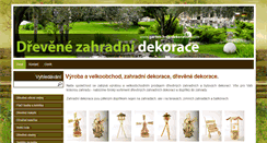 Desktop Screenshot of garten-holz-dekoration.com